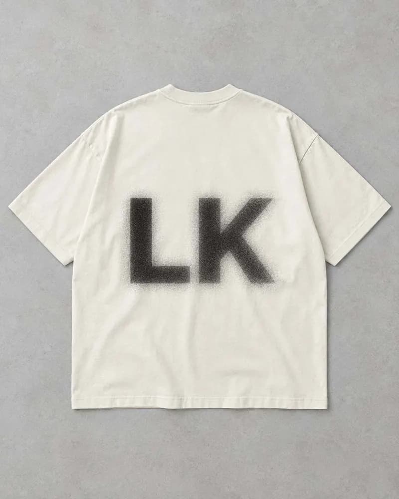 Tee LK Os, monogramme LK au dos